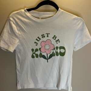 cotton on, just be kind cropped tee